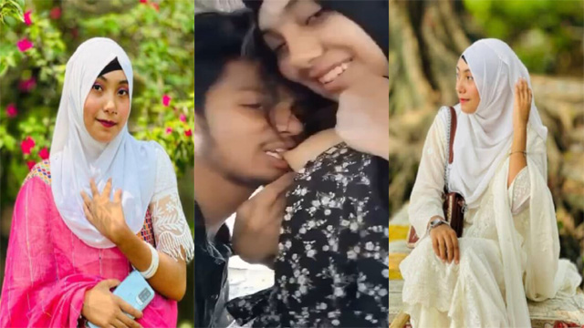 Horny Hijabi Girl Outdoor Kissing Smooching Boobs Sucking Video