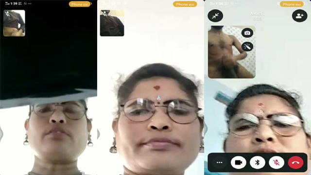 Horny Mom Showing – Masturbating By Videocoll Son