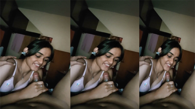 Tamil Young Girl Blowjob to her lover Video