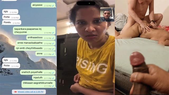 Cheater Hot Aunty Lover & Husband 3some Original Video