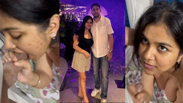 Desi Gujarati Thick Wife Deep Blowjob Husband Reunion